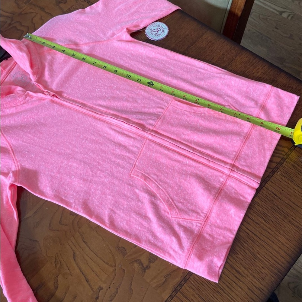 NEW SO Girls Full Zip Hoodie Lightweight T-Shirt Material Size 12 *READ* - Picture 5 of 12